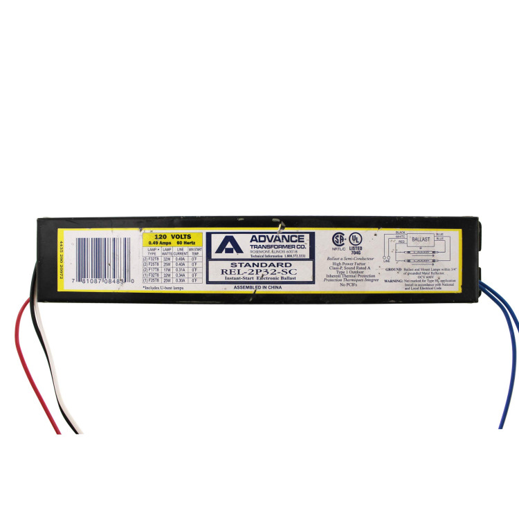 ADVANCE BALLAST REL2P32SC35I BALLAST ELE (2) F32T8 120V ADVANCE BALLAST REL2P32SC35I BALLAST ELE (2) F32T8 120V