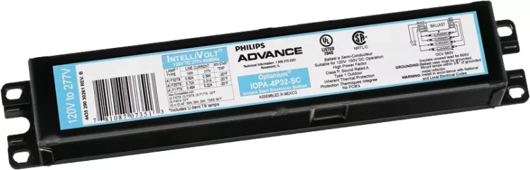 ADVANCE BALLAST IOP4P32HL90CG35M (MIN ORD MAY BE REQ) ELE BALLAST (4) F32T8 120-277V
