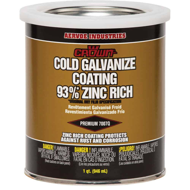 AERVOE INDUSTRIES 7007Q (PRICE/CAN, 4CAN/CS) 707Q 1 QT COLD GALV COMPOUND AERVOE INDUSTRIES 7007Q (PRICE/CAN, 4CAN/CS) 707Q 1 QT COLD GALV COMPOUND