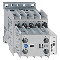 ALLEN BRADLEY 100-K09-B01 MINIATURE CONTACTOR, SCREW TYPE TERMINALS, 9 A, SYSTEM CONTROL VOLTAGE: 440V 50HZ/480V 60HZ, 3 N.O. MAIN CONTACTS, 1 N.C. AUXILIARY CONTACT, 1