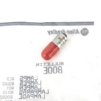 ALLEN BRADLEY 800E-N157R REPLACEMENT LAMP, RED LED, FULL VOLTAGE, 24V AC/DC