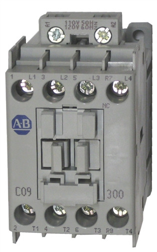 ALLEN BRADLEY 100-C09D300 CONTACTOR, SCREW TERMINALS, 4KW/400V, COIL 2 TERMINALS, COIL TERMINALS AT LINE SIDE, CONTROL VOLTAGE 110V 50HZ / 120V 60HZ, 3 N.O. + 1 N.C. MAIN POLES, SINGEL PACK ALLEN BRADLEY 100-C09D300 CONTACTOR, SCREW TERMINALS, 4KW/400V, COIL 2 TERMINALS, COIL TERMINALS AT LINE SIDE, CONTROL VOLTAGE 110V 50HZ / 120V 60HZ, 3 N.O. + 1 N.C. MAIN POLES, SINGEL PACK