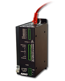 ADVANCED MICRO CONTROLS SD31045E STEPPER DRIVES- 4.5 AMP RMS (6.3 A PEAK), 310 VOLT DRIVER, ETHERNET I/P & MODBUS TCP,MICRO-STEPPING, 220 VAC INPUT INDEXER/DRIVER FOR ALL AMCI MOTORS ADVANCED MICRO CONTROLS SD31045E STEPPER DRIVES- 4.5 AMP RMS (6.3 A PEAK), 310 VOLT DRIVER, ETHERNET I/P & MODBUS TCP,MICRO-STEPPING, 220 VAC INPUT INDEXER/DRIVER FOR ALL AMCI MOTORS