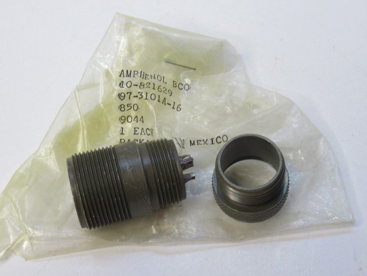 AMPHENOL 97-3101A-16 CONNECTOR 2POS MALE AMPHENOL 97-3101A-16 CONNECTOR 2POS MALE