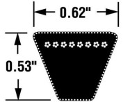 OPTIBELT V-BELT HY-T WEDGE TOP WIDTH .625 160IN OUTER DIA