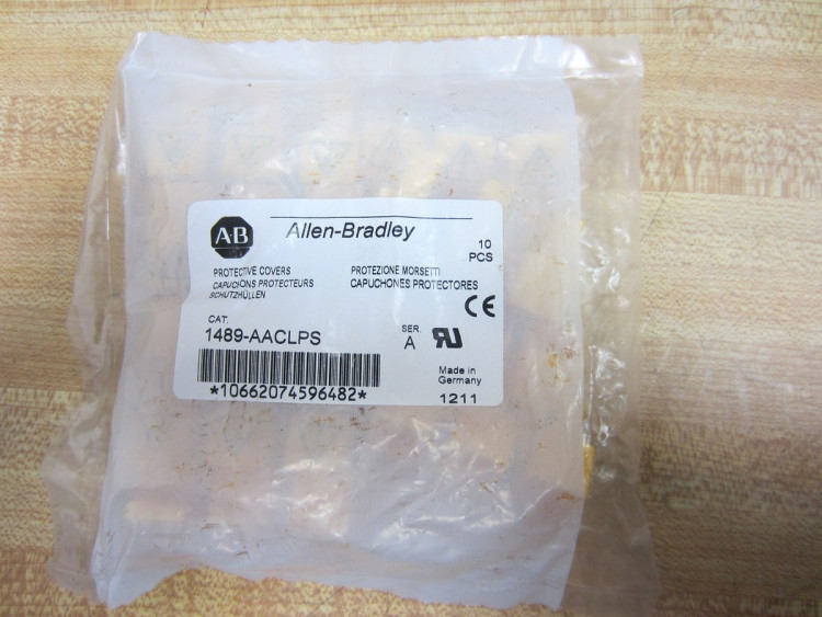 ALLEN BRADLEY 1489-AACLPS PROTECTIVE COVER FOR UNUSED TERMINATION, 3-POLE SET