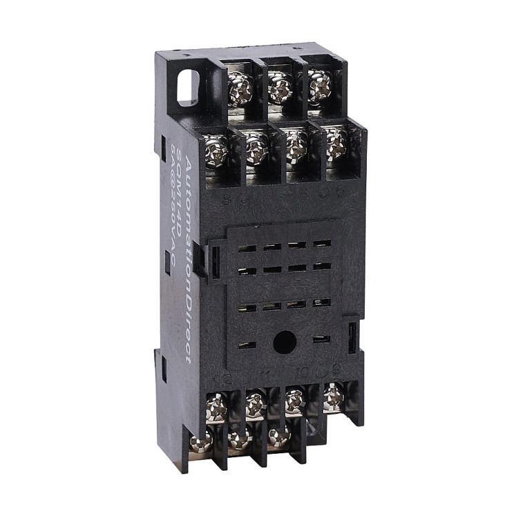 AUTOMATION DIRECT SQM14D RELAY SOCKET FOR QM4 SERIES RELAYS, 35MM DIN-RAIL OR PANEL MOUNT AUTOMATION DIRECT SQM14D RELAY SOCKET FOR QM4 SERIES RELAYS, 35MM DIN-RAIL OR PANEL MOUNT