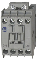 ALLEN BRADLEY 100-C09DJ200 CONTACTOR, SCREW TERMINALS, 4KW/400V, COIL 2 TERMINALS, COIL TERMINALS AT LINE SIDE, CONTROL VOLTAGE 24V DC WITH DIODE, 2 N.O. + 2 N.C. MAIN POLES, SINGEL PACK