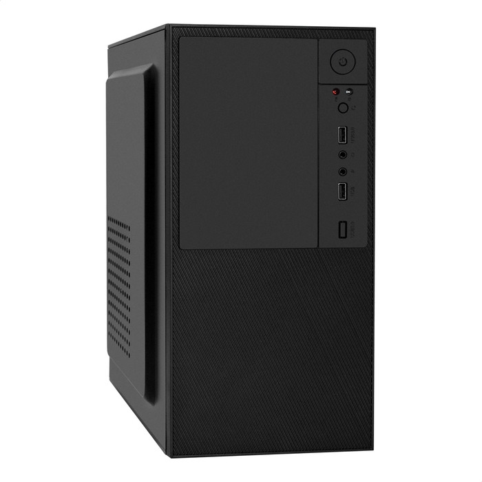 Корпус MAXAL 308 models, ATX, USB Hub, Audio, Бордово-Чёрный, Без Б/П