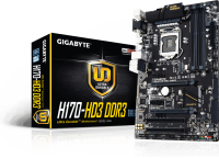 MB Gigabyte GA-H170-HD3 DDR3 LGA1151 Intel H170 4xDDR3 ATX AC`97 8ch(7.1) GbLAN RAID