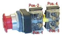 ALLEN BRADLEY 800T-FXT6A4 30.5MM TYPE 4/13 2 POS. PB-NON-ILLUM.