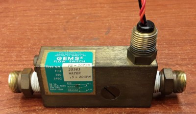 GEMS FS-10798 FLOW SWITCH 1/2IN PIPE .5-20GPM 120-240VAC 3-PIN GEMS FS-10798 FLOW SWITCH 1/2IN PIPE .5-20GPM 120-240VAC 3-PIN