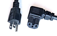 Spare 15A AC Pwr Cord, left-angle (US)