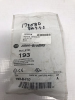ALLEN BRADLEY 193-M-F10 BIMETALLIC OVERLOAD RELAY, MOUNTS ON 193-M OVERLOAD RELAY (OPTIONAL N.O. AUXILIARY CONTACT)