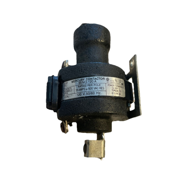 AMERICAN ELECTRONIC COMPONENTS BFL2-7027 MERCURY DISP CONTACTOR DPST-NO, 120V 35A; COIL VOLTAGE VAC NOM:120V; CONTACT CURRENT MAX:35A; CONTACT VOLTAGE AC NOM:600V; CONTACT VOLTAGE DC MAX:240V AMERICAN ELECTRONIC COMPONENTS BFL2-7027 MERCURY DISP CONTACTOR DPST-NO, 120V 35A; COIL VOLTAGE VAC NOM:120V; CONTACT CURRENT MAX:35A; CONTACT VOLTAGE AC NOM:600V; CONTACT VOLTAGE DC MAX:240V