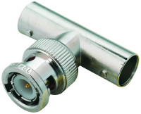 AMPHENOL 31-8 BNC TEE ADAPTER, 1 X JACK-1 X PLUG/JACK; CONNECTOR TYPE:INTRA SERIES COAXIAL; BODY STYLE:T; CONVERT FROM CONNECTOR:BNC COAXIAL; CONVERT FROM GENDER:JA