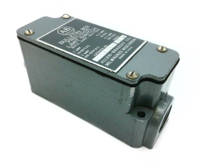 ALLEN BRADLEY 802-PASJ218 LIMIT SWITCH 3AMP 120V W/ROLLER ALLEN BRADLEY 802-PASJ218 LIMIT SWITCH 3AMP 120V W/ROLLER