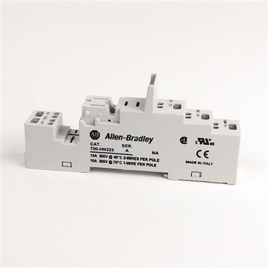 ALLEN BRADLEY 700-HN222 SCREW TERMINAL SOCKET - PANEL OR DIN RAIL MOUNTING 8-BLADE MINIATURE SOCKET WITH 8 A RATING FOR USE WITH 2-POLE, TOUCH SAFE TERMINAL CONSTRUCTION ALLEN BRADLEY 700-HN222 SCREW TERMINAL SOCKET - PANEL OR DIN RAIL MOUNTING 8-BLADE MINIATURE SOCKET WITH 8 A RATING FOR USE WITH 2-POLE, TOUCH SAFE TERMINAL CONSTRUCTION