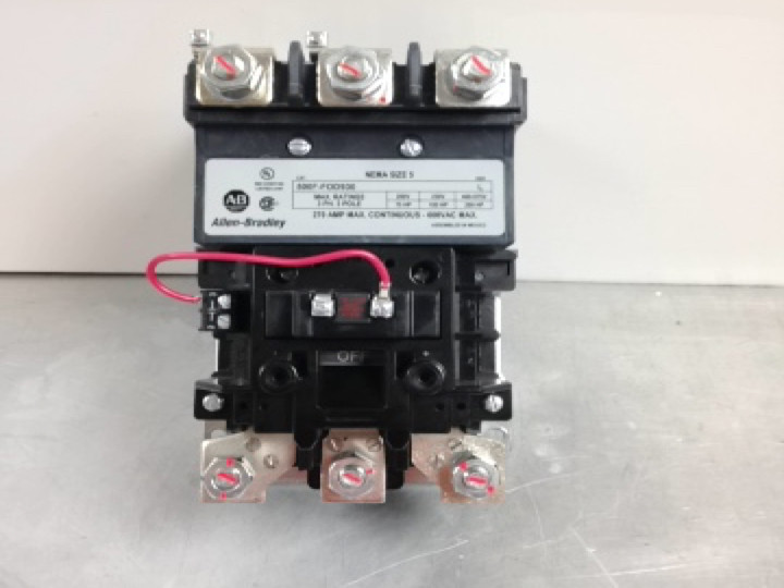 ALLEN BRADLEY 500F-FOD-930 NEMA AC CONTACTOR,MOTOR LOADS,FEED-THROUGH,SIZE 5 ALLEN BRADLEY 500F-FOD-930 NEMA AC CONTACTOR,MOTOR LOADS,FEED-THROUGH,SIZE 5