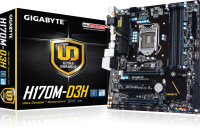 MB Gigabyte GA-H170M-D3H DDR3 LGA1151 Intel H170 4xDDR3 mATX AC`97 8ch(7.1) GbLAN RA