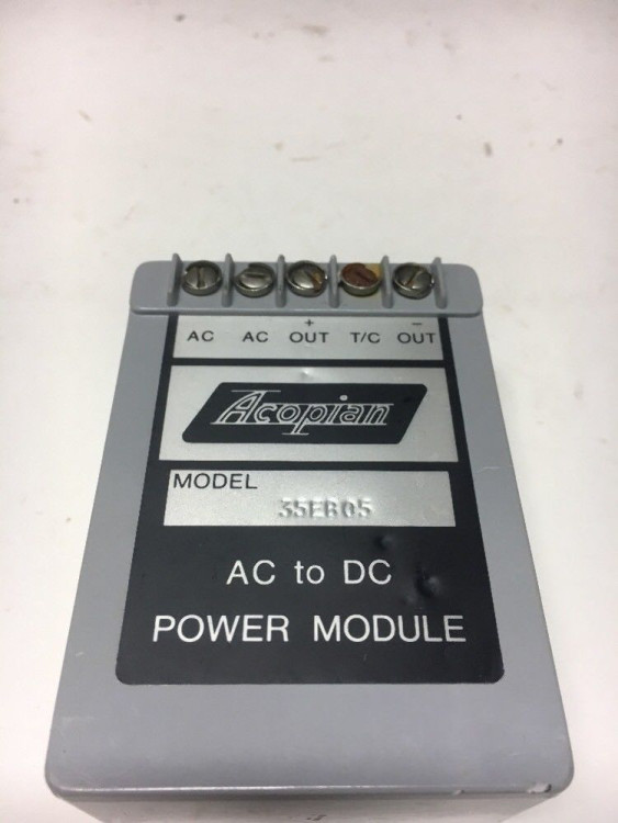 ACOPIAN 35X05 POWER SUPPLY ACOPIAN 35X05 POWER SUPPLY