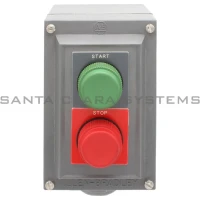 ALLEN BRADLEY 800H-2HA4R 800T/H ASSEMBLED STATION,GLASS POLYESTER TYPE 4/4X/13 WITH TWO PUSH BUTTONS