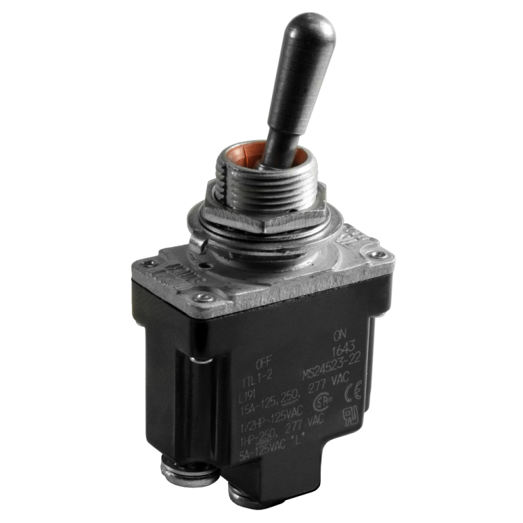 MICROSWITCH 1TL1-3 TOGGLE SWITCH 2POS MAINTAINED 15AMP 277VAC MICROSWITCH 1TL1-3 TOGGLE SWITCH 2POS MAINTAINED 15AMP 277VAC