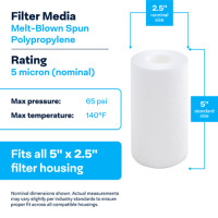 AMETEK P5-478 FILTER CARTRIDGE 5MICRON