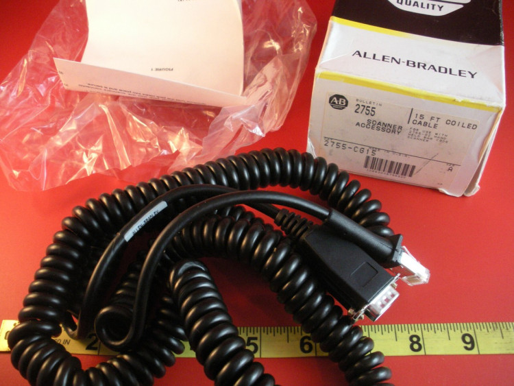 ALLEN BRADLEY 2755-CG15 SCANNER CABLE 15FT ALLEN BRADLEY 2755-CG15 SCANNER CABLE 15FT