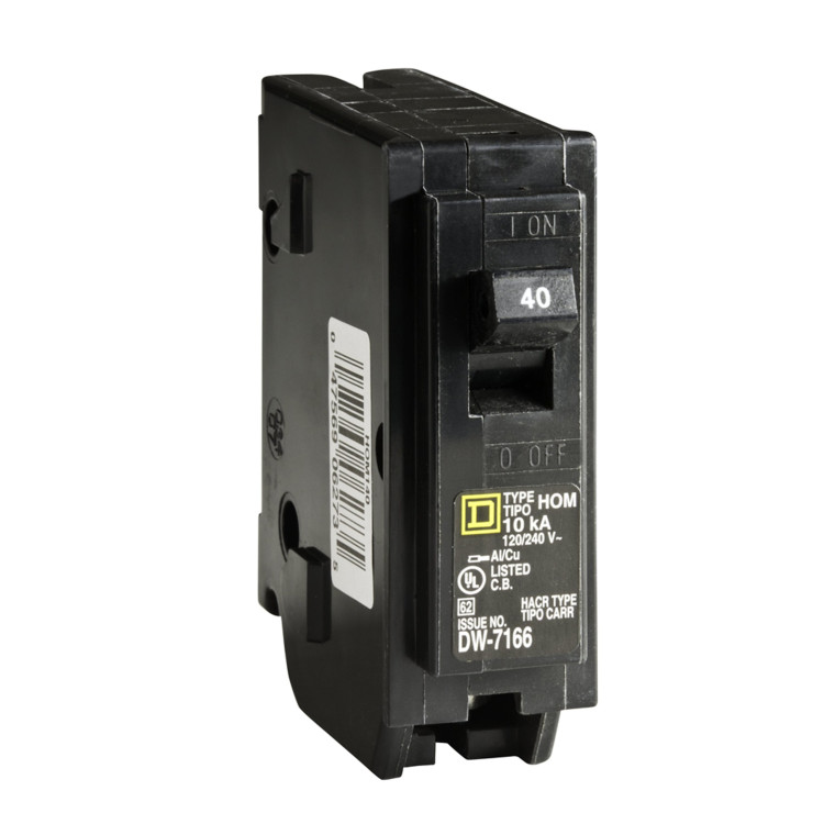 CIRCUIT BREAKER 40AMP 1POLE 347V CIRCUIT BREAKER 40AMP 1POLE 347V