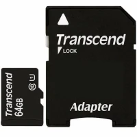 Transcend TS64GUSDU1,  microSDHC 64GB Class 10 UHS-I (Premium) SD adapter