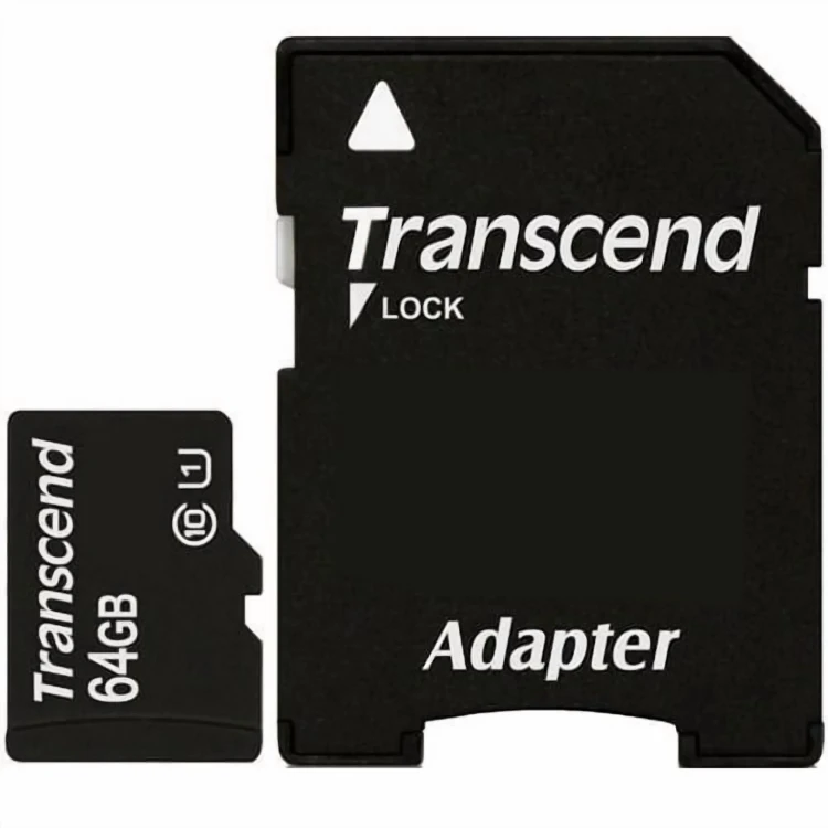 Transcend TS64GUSDU1, microSDHC 64GB Class 10 UHS-I (Premium) SD adapter Transcend TS64GUSDU1, microSDHC 64GB Class 10 UHS-I (Premium) SD adapter