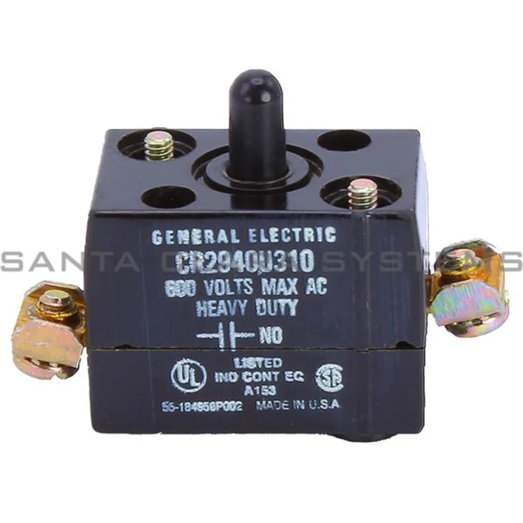 GENERAL ELECTRIC CR2940U310 CONTACT BLOCK 1NO 600VAC MAX W/O BRACKET GENERAL ELECTRIC CR2940U310 CONTACT BLOCK 1NO 600VAC MAX W/O BRACKET