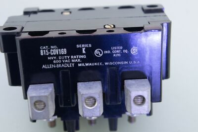 ALLEN BRADLEY 815-COV169 RELAY,OVERLOAD 600V AC MAX ALLEN BRADLEY 815-COV169 RELAY,OVERLOAD 600V AC MAX