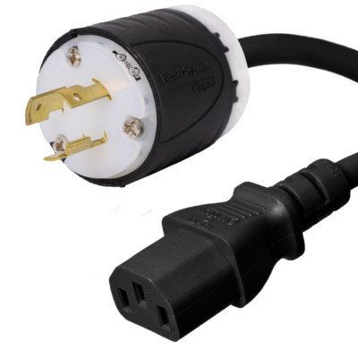 Power Cord, 250VAC, 15A, NEMA L6-20 to C13, US