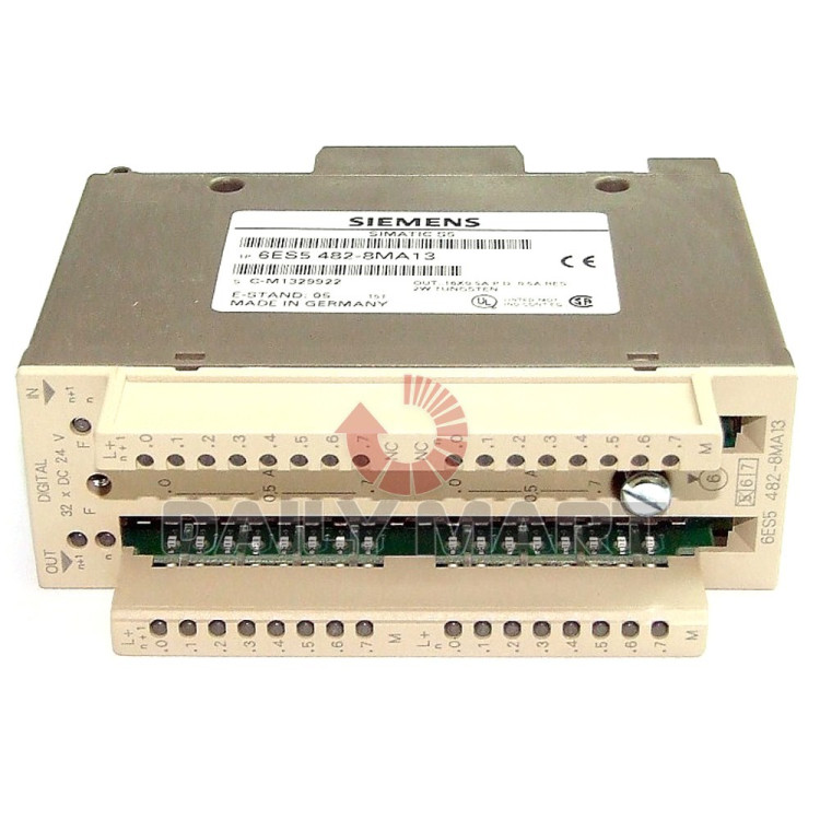 SIEMENS 6ES5-482-8MA13 I/O MODULE 16POINT IN 16POINT OUT DIGITAL 24VDC SIEMENS 6ES5-482-8MA13 I/O MODULE 16POINT IN 16POINT OUT DIGITAL 24VDC