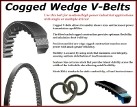OPTIBELT BELT HY-T WEDGE COGGED V-BELT 110TEETH