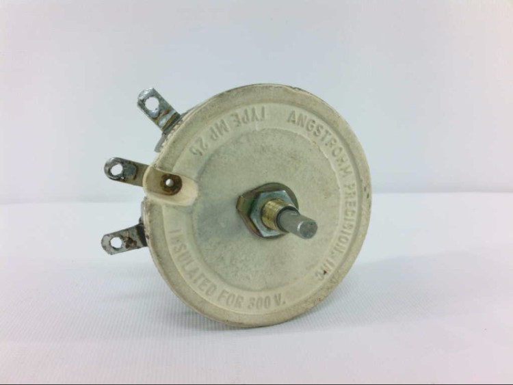 ANGSTROHM MP25-A-150 RHEOSTAT 4.8AMP 150OHM 1/4IN SHAFT ANGSTROHM MP25-A-150 RHEOSTAT 4.8AMP 150OHM 1/4IN SHAFT