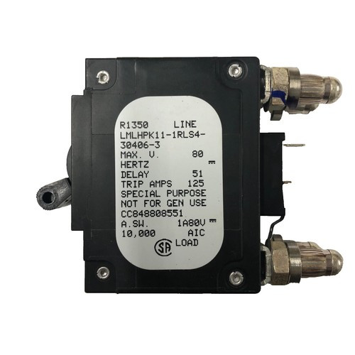 AIRPAX ATR11-D-Y-63-BB-2-N-15.0A THERMAL CIRCUIT-BREAKER; SERIES:ATR11; VOLTAGE RATINGVDC:50V; VOLTAGE RATINGVAC:240V; CURRENT RATING:15A; NO. OF POLES:1; ACTUATION:PUSH-TO-RESET; ACT