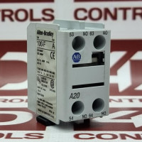 ALLEN BRADLEY 100-FA20 AUXILIARY CONTACT BLOCK, FRONT MOUNTING TO BULLETIN 100-C - CONTACTORS, 2-POLE, 2 N.O. + 0 N.C.