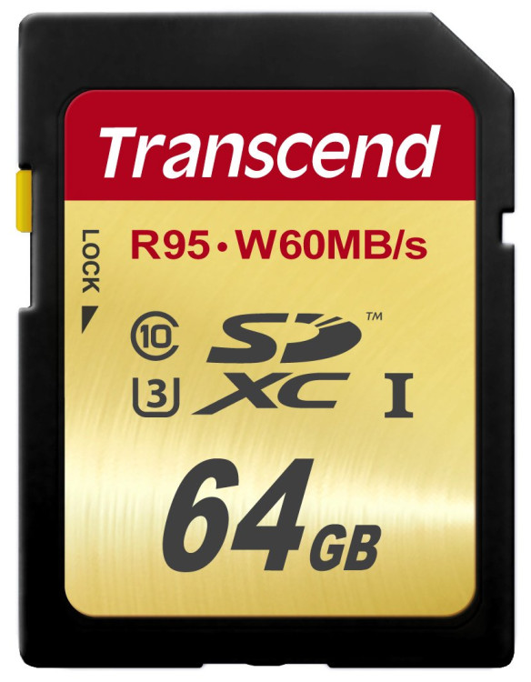 Носитель Transcend 64GB SDXC UHS-I   TS64GSDU3