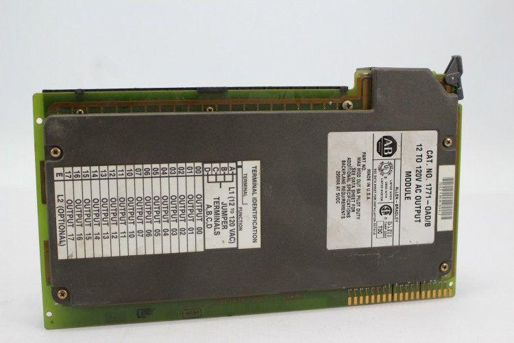 ALLEN BRADLEY 1771-OAD/B OUTPUT MODULE 16POINT DIGITAL 120VAC 50/60HZ ALLEN BRADLEY 1771-OAD/B OUTPUT MODULE 16POINT DIGITAL 120VAC 50/60HZ