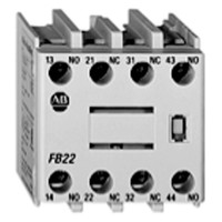 ALLEN BRADLEY 100-FAB40 AUXILIARY CONTACT BLOCK, FRONT MOUNTING, BIFURCATED CONTACTS, 4 N.O.0 N.C.
