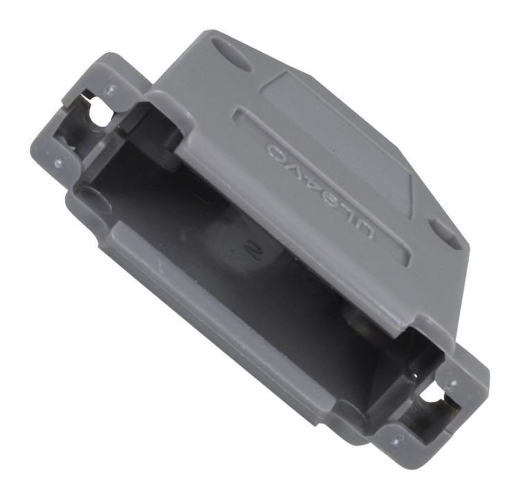 AMPHENOL 40-9725HX HOOD D-SUB GRAY PLASTIC