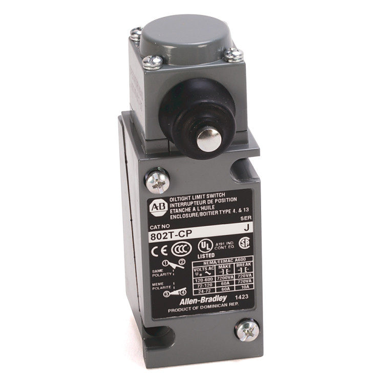ALLEN BRADLEY 802T-EM LIMIT SWITCH CCW MAINTAINED 1NO/1NC ALLEN BRADLEY 802T-EM LIMIT SWITCH CCW MAINTAINED 1NO/1NC