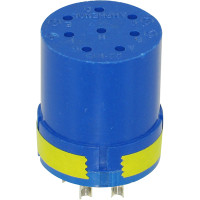 AMPHENOL 97-22-18S 22-18 (8 CONTACTS) SOCKET INSERT; CONNECTOR TYPE:CIRCULAR; GENDER:FEMALE; NO. OF CONTACTS:8; SERIES:97; CONTACT PLATING:SILVER; CONNECTOR SHELL SIZE:2