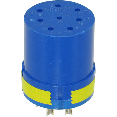 AMPHENOL 97-22-18S 22-18 (8 CONTACTS) SOCKET INSERT; CONNECTOR TYPE:CIRCULAR; GENDER:FEMALE; NO. OF CONTACTS:8; SERIES:97; CONTACT PLATING:SILVER; CONNECTOR SHELL SIZE:2