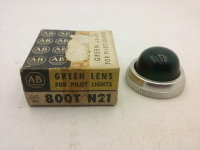 ALLEN BRADLEY 800T-N21 GLASS CAPS FOR PILOT LIGHTS, GREEN