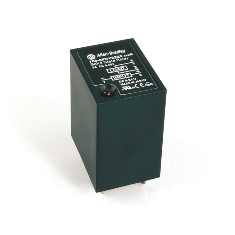 ALLEN BRADLEY 700-SFTY3Z24 SQUARE BASE STYLE, SOLID-STATE RELAY, W/ LED DIAG. INDICATOR, RATED OUTPUT OF 3 AMP 100...240V AC, RATED INPUT OF 24V DC ALLEN BRADLEY 700-SFTY3Z24 SQUARE BASE STYLE, SOLID-STATE RELAY, W/ LED DIAG. INDICATOR, RATED OUTPUT OF 3 AMP 100...240V AC, RATED INPUT OF 24V DC