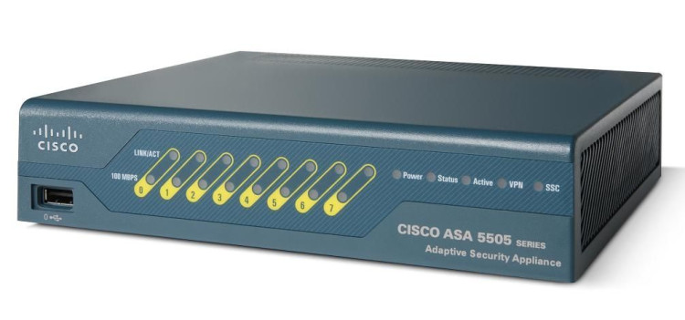 ASA 5505 Appliance with SW, UL Users, 8 ports, 3DES/AES ASA 5505 Appliance with SW, UL Users, 8 ports, 3DES/AES